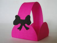 Forminhas Quadrada com Alça Lisa Pink